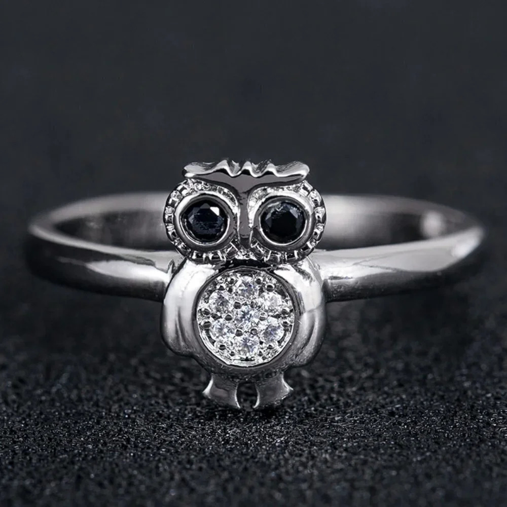 925 Silver Plated 3a Cz Cute Ring For Men Women Fb16fa1042